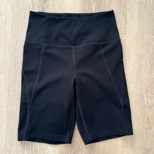 Girlfriend‎ Collective Black High-Rise Shorts Small Excellent Condition